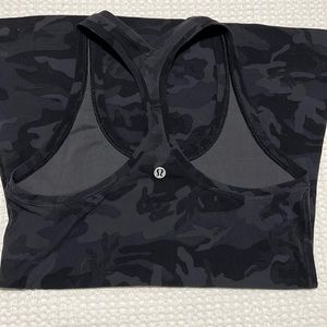 Lululemon athletica Black Camo racerback tank top.